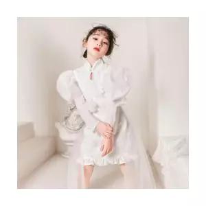 팜므 연주회 화동 결혼식 하객 치파 화이트 드레스설날