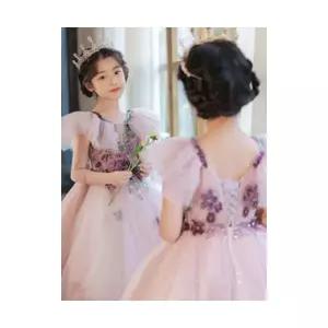 팜므 연주회 화동 결혼식 하객 나비 핑크 드레스설날