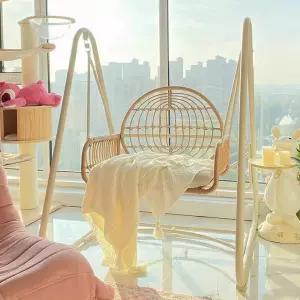 실내 흔들그네 의자 테라스 행잉 체어 포토존 싱글