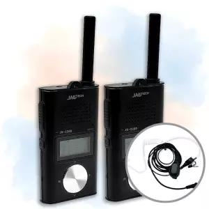 잘텍 JX220D 고성능 디지털 생활무전기 + 고급이어마이크 2대 세트 