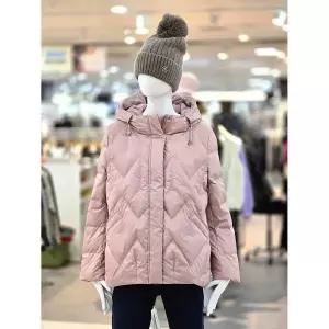 꼼빠니아행복한후드 덕다운 라운드 패딩 점퍼 CZFW0WIH030