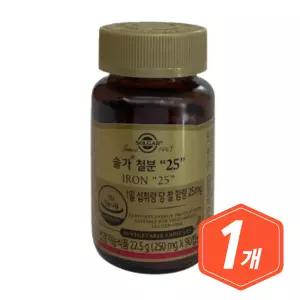 솔가 철분제 25 250mg x 90캡슐 중년 여성 철분 시니어 여자