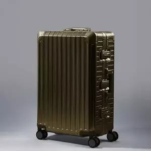 [알벡스]티탄 알루미늄 100 골드 기내용 여행용 캐리어 소형 중형 대형 수하물 20 24 26 29인치 TSA락