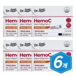 닥터라인 헤모씨 다이렉트 30포 / 6개 중년 여성 철분 시니어 여자 철분제