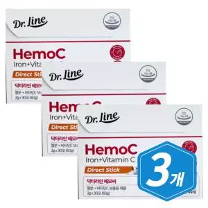 닥터라인 헤모씨 다이렉트 30포 / 3개 중년 여성 철분 시니어 여자 철분제