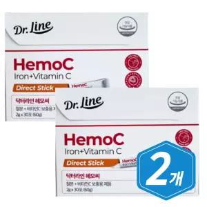 닥터라인 헤모씨 다이렉트 30포 / 2개 중년 여성 철분 시니어 여자 철분제