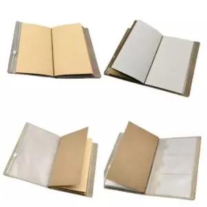 [문구/오피스] 부드러운 회사수첩 미니수첩 레트로 가죽 수첩 그린 메모장