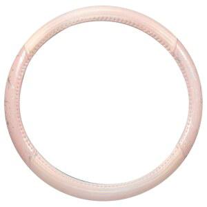 카벨라 핑크 홀로 블링 스티어링 휠 커버, 대부분의 차량에 맞는 표준 15인치 크기, 홀로그램 호일 글리터가 있는 귀여운 반짝이는 크래클 자동차 여성용 액세서리