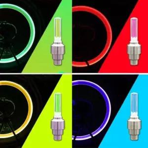 자전거밸브 자전거 휠 라이트 조명 램프 바퀴등 2개입 DD-11410