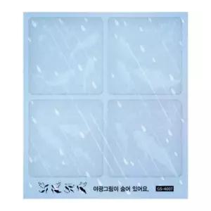 욕실스티커 안전 스티커 투명논슬립(2매) 여유물고기 GS-4007