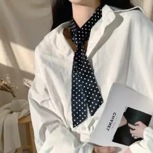 [하프클럽/옷자락]여성 도트 무늬 미니 포인트 패션 스카프