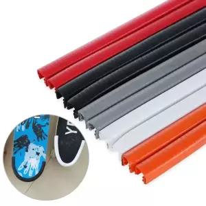 스케이트보드 데크 가드 프로텍터 U 채널 디자인 고무 및 스틸 패션 범퍼 롱보드 충돌 방지 스트립