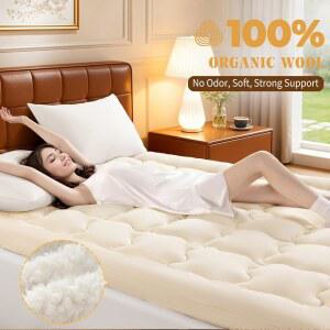 고급스러운 100 800TC KING 포켓이 18인치 푹신한 있는 허리 매트리스 위한 78 패드 토퍼 깊은 추가 커버 X80 두꺼운 커버