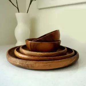 시앵 아카시아 나무그룻시리즈 우드볼 다용도볼 원목