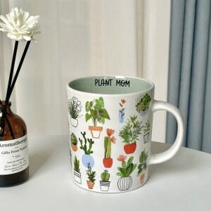 크리스마스 세라믹 머그컵 러블리 밀크 커피 오트밀