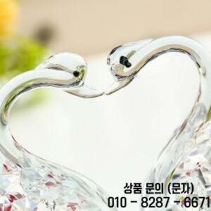 크리스탈 유리 백조 장식품 선물 창의적 실용적인
