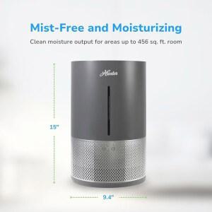 HHE150 HUNTER 제거 공기를 미스트 증발식 먼지 8L PERMAWICK 흰색 깨끗한 기숙사용 그래파이트 위해 침실 중간 오염 가정 포함 또는 ASPIRE 물질 8L 필터