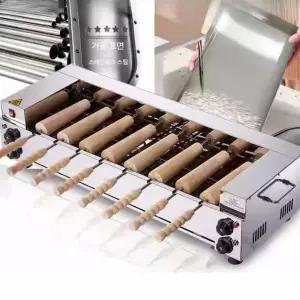 굴뚝빵 기계 프라하빵 나무 메이커 막대 롤빵 간식 체코