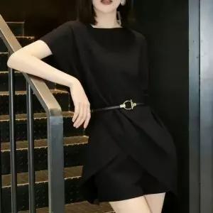 [디에이치(하프클럽)]시크 벨트 랩 미니 원피스_P421150108