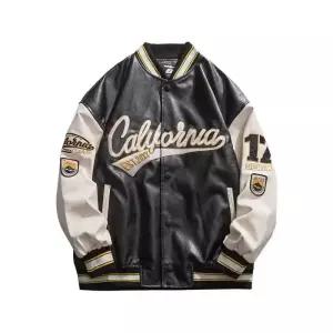 가죽야구점퍼 스타디움점퍼 과잠 잠바 캐주얼 크롭