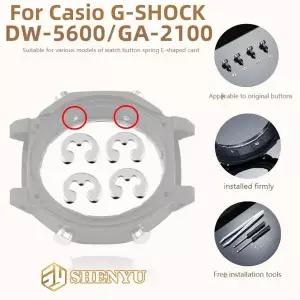 호환 GA-2100 액세서리 Casio G-SHOCK DW-5600/GA-2100 시계 버튼 스프링 켓 씰링 링 E 형 카트리지 샤프트