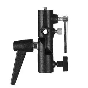 우산 회전 홀더 브래킷 1/4인치 3/8인치 H F 스튜디오 사진 스피드라이트 라이트 스탠드