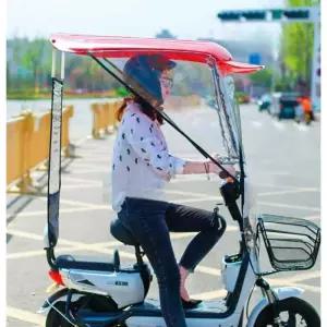 전기 자전거 캐노피 방수 차양막 바이크 방풍 접이식