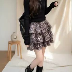 [신세계라이브쇼핑][옷자락] 여성 러블리 데일리 레오파드 프릴 미니 스커트