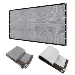 그레이 차양막 그물 정원 가제보 UV 차단 햇빛 가리개 발코니 테라스 프라이버시 스크린 펜스 야외