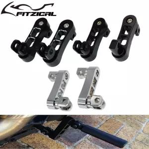 오토바이 조절식 동승자 풋페그 마운트 하이웨이 클램프 지지대 확장 브래킷 할리 스포스터 다이나