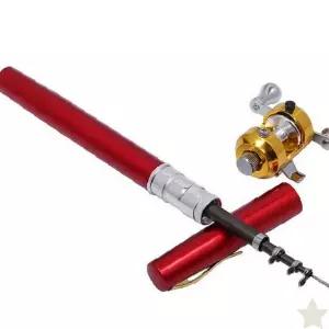 휴대 간편 소형 낚시 장비 펜 형태 미니 릴 세트 주머니 보관 여행 낚시 취미