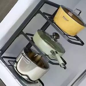 [원사안전] 정리대 냄비 정리대 후라이팬 후라이팬 정리함 그릇 높이조절 접시 거치대 (본품)