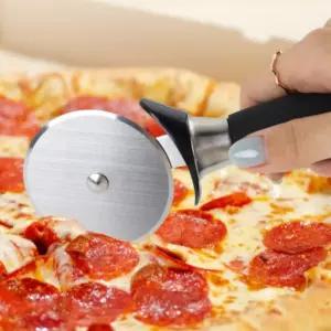 SSZ 피자 파이 커팅용 롤링형 스텐 피자커터 베이킹 절단