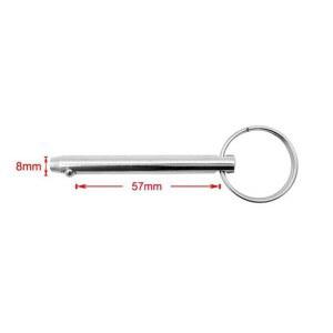 해양 등급 퀵 볼 스테인레스 보트 힌지 핀 1/2 액세서리 탑 데크 스틸 개 316