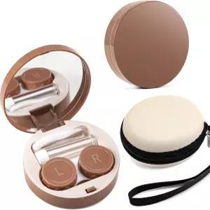 여행용 미러 핀셋 리무버 툴 솔루션 보틀이 된 패션 휴대용 케이스 페 B0072