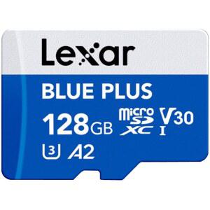 Blue Plus 128GB MicroSD 메모리 카드 UHS-I SD 어댑터 , 최대 170MB/s 읽기 C10 / A2 / U3 / V30 microSDXC