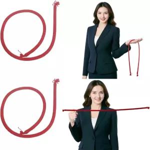 섬리카 매직 트릭 로프 2 PCS 빨간색 뻣뻣 코미디 스테 클로즈업 착시 기믹 소품 초보자용