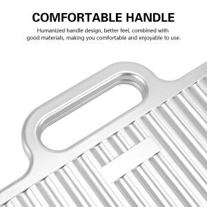 이중 손잡이가  접이식 손 거울 직사각형 휴대용 헤어 살롱 장비 헤어스타일리스트 이발사