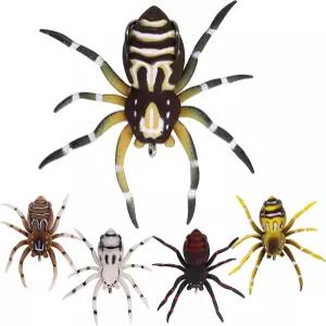 부드러운 거미 미끼 베이스 낚시 실물 같은 패턴 바이오닉 잡초 없는 튼튼한 플라스틱 몸체 가시 갈고리