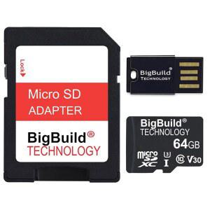 Garmin 대시 캠 라이브, X110 / X210 / X310, 미니 3 대시 캠을 위한 BigBuild Technology 64GB U3 SDXC 메모리 카드