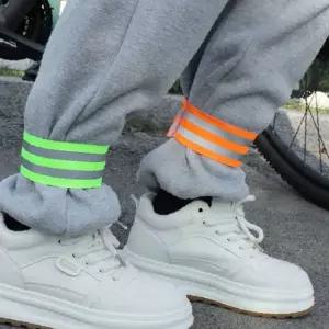 야간활동 안전용 형광 반사 착용밴드 손목 발목 조깅 자전거 산책 보행자 시인성