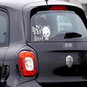 [CAR] 스티커 왕초보 화물차 글자시트지 안전반사 아기자동차 자동차 입체 반사