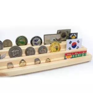 와펜 3단 코인 받침대 패치보관