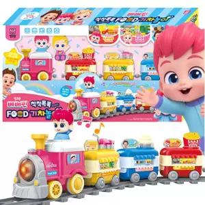 아이윌 핑크퐁 베베핀 칙칙폭폭 푸드 기차놀이 세트 /멜로디 작동완구 유아 장난감