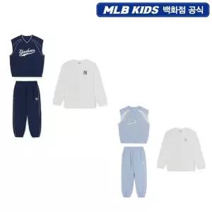 [롯데백화점]엠엘비키즈(아동) 스포티브 바시티 긴팔 티셔츠 3 세트 7AS1V0161