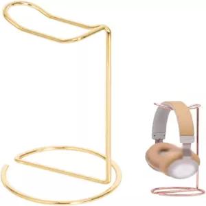 금속 폰 스탠드 셋 브래킷 홀더 게이밍 룸 작업대용 철제 이어폰 디스플레이 랙 걸이(골드)