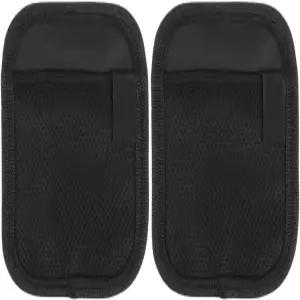 부구요 자동차 휴대폰 보관 가방 2Pcs Pu 가죽 스티커 정리함 넷 포켓 시트 선디스 카드 홀더 및 소형 물품