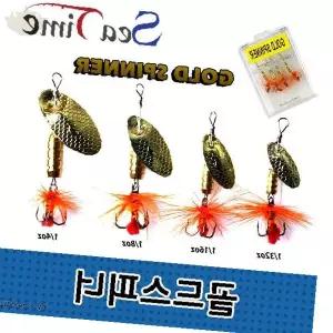 민물낚시 루어낚시 배스 쏘가리 꺽지 전용 금속 스피너 루어 회전형 미끼 낚시용품