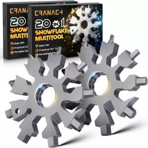 여성용 크리스마스 스타킹 스터퍼 눈송이 멀티툴 20 in 1 독특한 멋진 디어 모든 것을 갖춘 남성을 위한