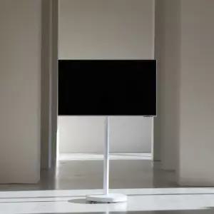 나무궁 무타공 이동형 TV 거치대 삼성 M5 M7 LG 룸앤 중소기업 델 한성 모니터 TV스탠드 27인치 32인치 호환 100베사 화이트 롱 바디